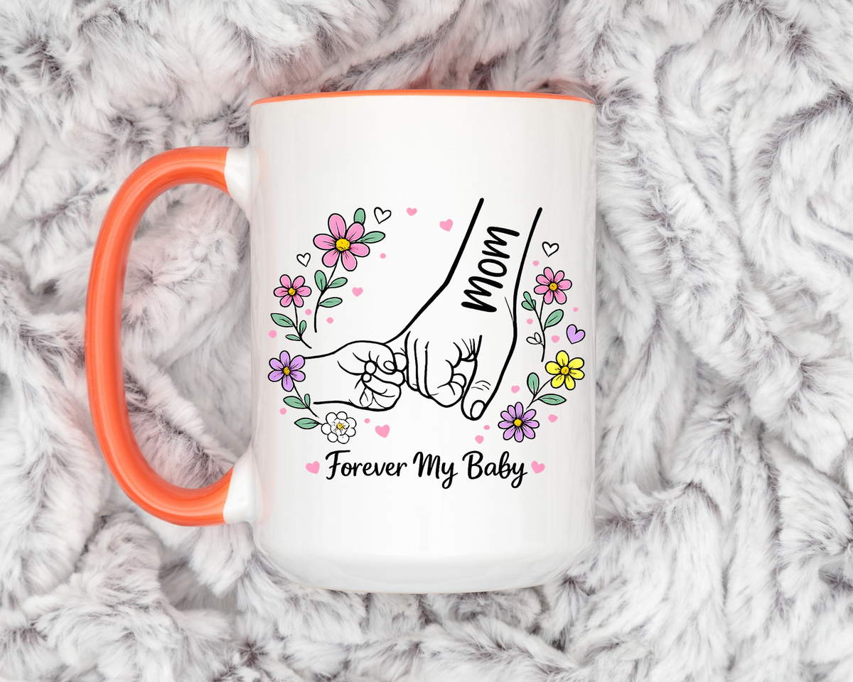 Forever My Baby Mug, Mother Daughter Gift, Son Gift From Mom, Pinky Promise Coffee Mug, Family Love Cup, Sentimental Gift