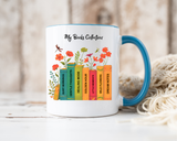 Book Lover Mug, Reading Coffee Mug, Cozy Reader Gift, Bibliophile Cup, Floral Books Mug, Bookworm Gift, Library Lover Present