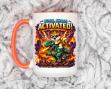 Funny Cat Mug, Chaos Cat Coffee Mug, Cat Lover Gift, Dinosaur Cat Mug, Sarcastic Cat Cup, Gamer Cat Gift, Cat Mom Present