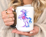Galaxy Horse Mug, Cosmic Horse Coffee Mug, Horse Lover Gift, Celestial Horse Cup, Equestrian Mug, Fantasy Horse Art, Horse Mom Gift