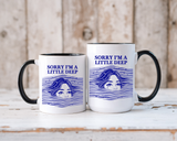 Funny Introvert Mug, Social Anxiety Coffee Mug, Deep Thinker Gift, Sarcastic Humor Cup, Emotional Ocean Mug, Mental Health Gift