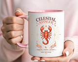 Scorpio Zodiac Coffee Mug, Celestial Stinger Astrology Mug, Water Sign Gift for Scorpio Woman, Horoscope Coffee Cup, Zodiac Lover Gift
