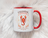 Scorpio Zodiac Coffee Mug, Celestial Stinger Astrology Mug, Water Sign Gift for Scorpio Woman, Horoscope Coffee Cup, Zodiac Lover Gift