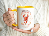 Scorpio Zodiac Coffee Mug, Celestial Stinger Astrology Mug, Water Sign Gift for Scorpio Woman, Horoscope Coffee Cup, Zodiac Lover Gift