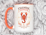 Scorpio Zodiac Coffee Mug, Celestial Stinger Astrology Mug, Water Sign Gift for Scorpio Woman, Horoscope Coffee Cup, Zodiac Lover Gift
