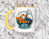 Kansas City Badminton Mug, Foxy for KC Coffee Cup, Funny Shuttlecock Lover Gift, KC Sports Fan Mug, Badminton Player Present