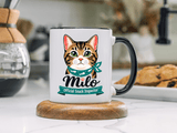 Personalized Cat Lover Mug, Custom Cat Name Coffee Cup, Official Snack Inspector Cat Mug, Funny Pet Parent Gift for Cat Owners