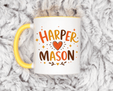 Personalized Couple Name Mug, Custom Names Coffee Mug, Matching Couple Gift, Anniversary Present for Husband and Wife, Romantic Mug