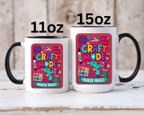 Craft Lover Coffee Mug, Craft Mode Maker Magic Mug, Gift for Crafters and DIY Enthusiasts, Creative Hobby Coffee Cup for Makers