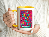 Craft Lover Coffee Mug, Craft Mode Maker Magic Mug, Gift for Crafters and DIY Enthusiasts, Creative Hobby Coffee Cup for Makers