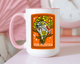 Painter Tarot Card Mug, Artist Coffee Mug, Creative Artist Gift, The Painter Art Lover Cup, Unique Painting Gift for Women and Men