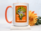 Painter Tarot Card Mug, Artist Coffee Mug, Creative Artist Gift, The Painter Art Lover Cup, Unique Painting Gift for Women and Men