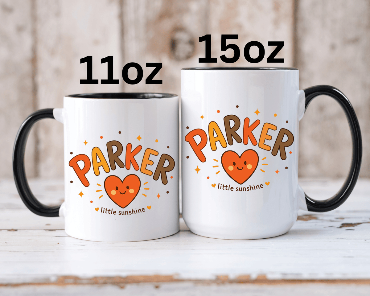 Personalized Family Name Mug, Custom Last Name Coffee Mug, Parker Little Sunshine Gift, Personalized Family Coffee Cup for Parents