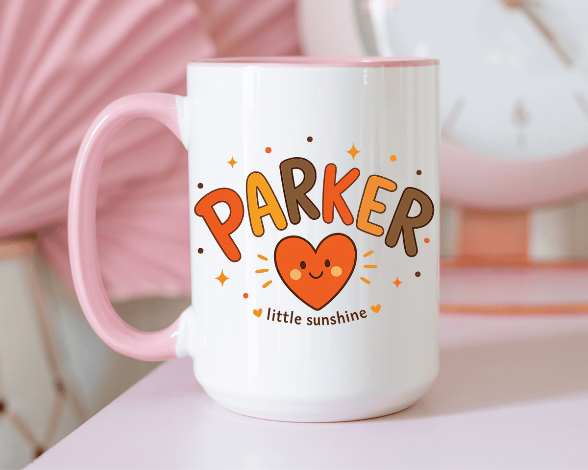 Personalized Family Name Mug, Custom Last Name Coffee Mug, Parker Little Sunshine Gift, Personalized Family Coffee Cup for Parents