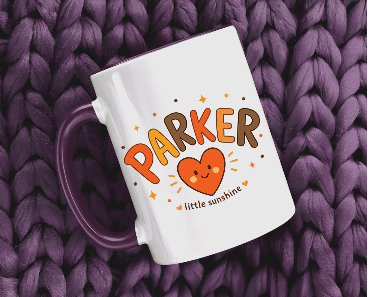 Personalized Family Name Mug, Custom Last Name Coffee Mug, Parker Little Sunshine Gift, Personalized Family Coffee Cup for Parents