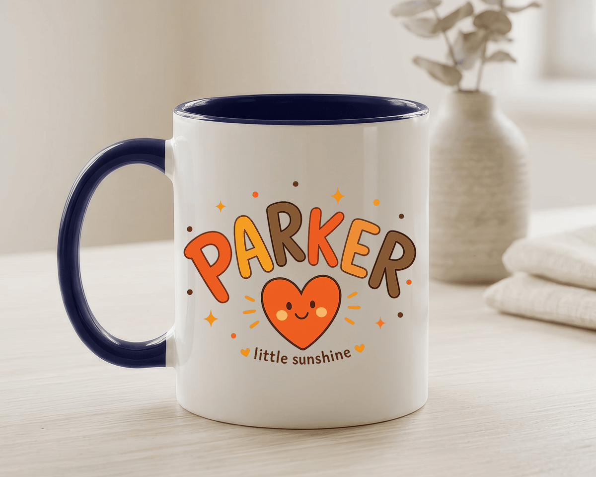Personalized Family Name Mug, Custom Last Name Coffee Mug, Parker Little Sunshine Gift, Personalized Family Coffee Cup for Parents