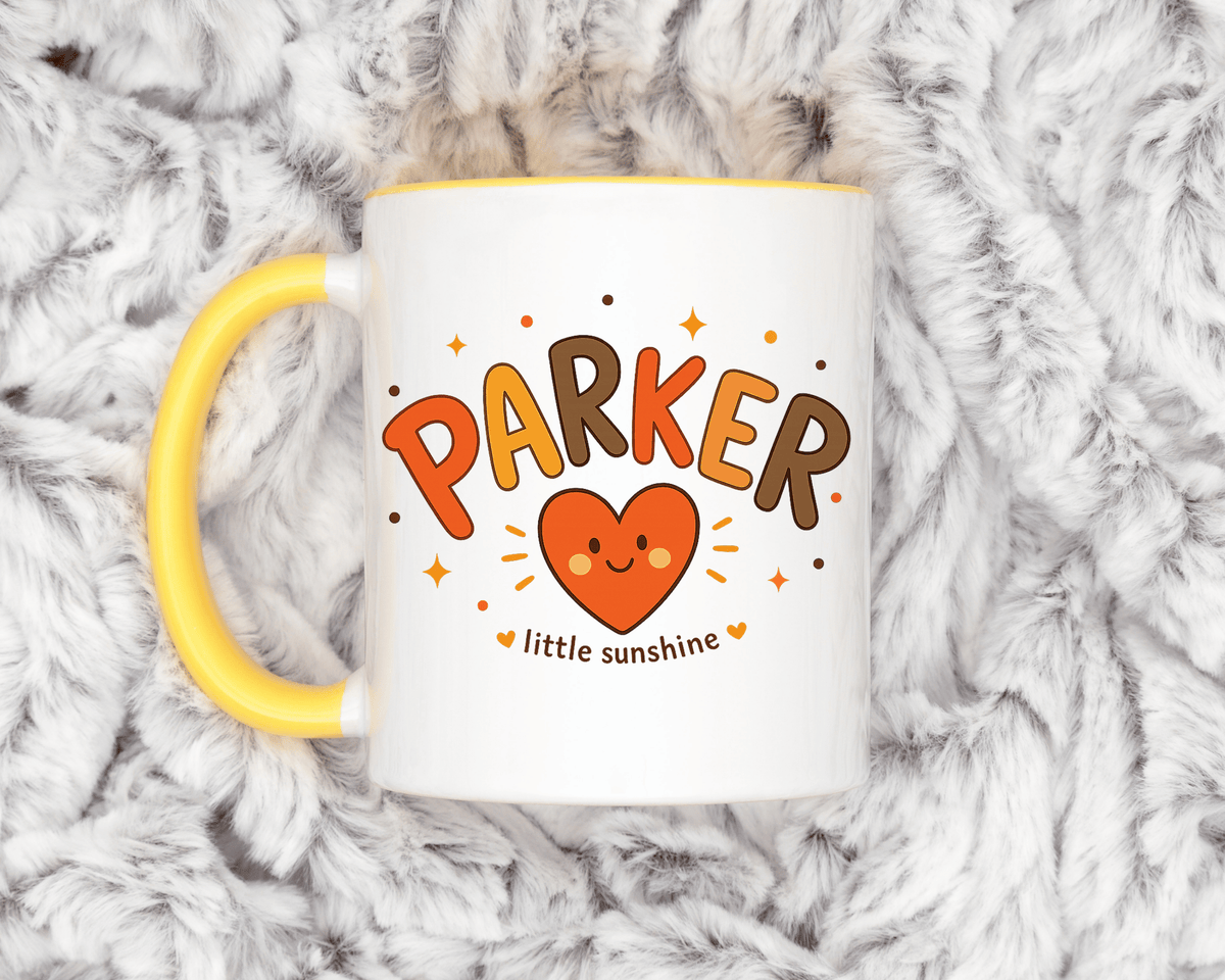 Personalized Family Name Mug, Custom Last Name Coffee Mug, Parker Little Sunshine Gift, Personalized Family Coffee Cup for Parents