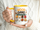 Woodworker Coffee Mug, Wood Gang Carpenter Mug, Funny Woodworking Gift, I Speak Fluent Sawdust Cup for Carpenter and Woodworker