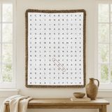 Animal Word Search Woven Blanket, Educational Puzzle Throw Blanket, Personalized Learning Gift for Kids, Animal Lover Activity Blanket