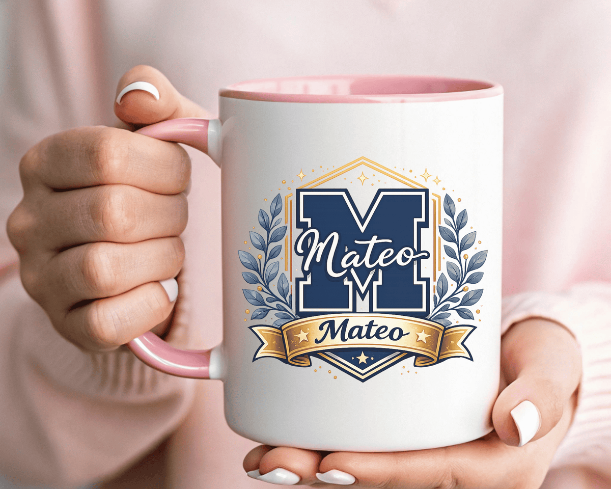 Personalized Initial Name Mug, Custom Monogram Coffee Mug for Men and Boys, Letter Mug with Name, Birthday Gift for Son, Unique Custom Cup
