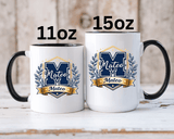 Personalized Initial Name Mug, Custom Monogram Coffee Mug for Men and Boys, Letter Mug with Name, Birthday Gift for Son, Unique Custom Cup