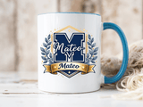 Personalized Initial Name Mug, Custom Monogram Coffee Mug for Men and Boys, Letter Mug with Name, Birthday Gift for Son, Unique Custom Cup