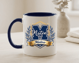 Personalized Initial Name Mug, Custom Monogram Coffee Mug for Men and Boys, Letter Mug with Name, Birthday Gift for Son, Unique Custom Cup