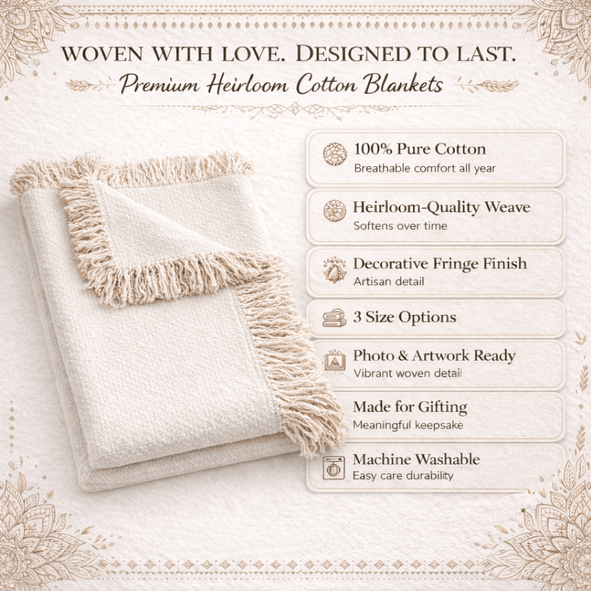 Bear Family Woven Blanket, Woodland Nursery Throw Blanket, Moonlit Forest Bear Decor, Nature Lover Gift, Rustic Cabin Blanket