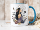 Intuitive Dreamer Astrology Coffee Mug, Mystic Woman Zodiac Mug, Written in Stardust Cup, Celestial Goddess Gift, Spiritual Coffee Mug