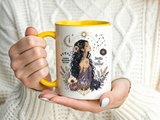 Intuitive Dreamer Astrology Coffee Mug, Mystic Woman Zodiac Mug, Written in Stardust Cup, Celestial Goddess Gift, Spiritual Coffee Mug