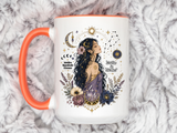 Intuitive Dreamer Astrology Coffee Mug, Mystic Woman Zodiac Mug, Written in Stardust Cup, Celestial Goddess Gift, Spiritual Coffee Mug