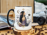 Intuitive Dreamer Astrology Coffee Mug, Mystic Woman Zodiac Mug, Written in Stardust Cup, Celestial Goddess Gift, Spiritual Coffee Mug