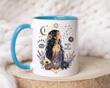 Intuitive Dreamer Astrology Coffee Mug, Mystic Woman Zodiac Mug, Written in Stardust Cup, Celestial Goddess Gift, Spiritual Coffee Mug