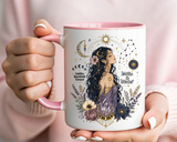Intuitive Dreamer Astrology Coffee Mug, Mystic Woman Zodiac Mug, Written in Stardust Cup, Celestial Goddess Gift, Spiritual Coffee Mug