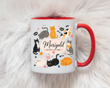 Personalized Cat Aunt Coffee Mug, Custom Cat Mom Style Mug with Name, Official Cat Aunt Gift, Cat Lover Coffee Cup, Pet Owner Mug