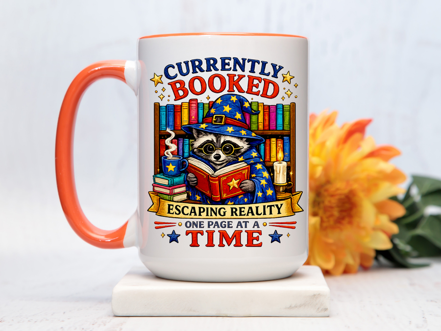 Currently Booked Reading Mug, Book Lover Coffee Mug, Funny Bookworm Gift, Reader Mug for Book Lovers, Cozy Literary Cup