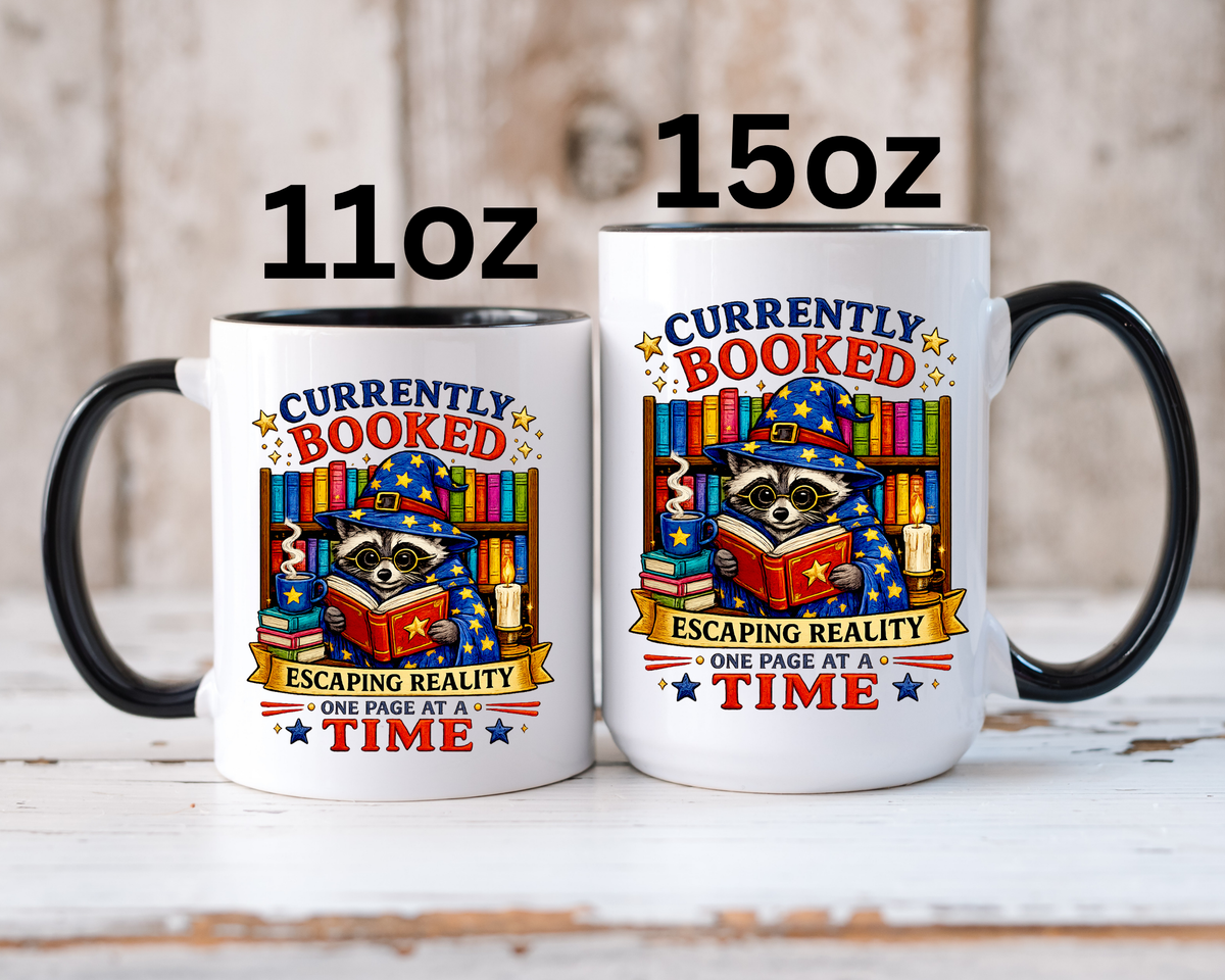 Currently Booked Reading Mug, Book Lover Coffee Mug, Funny Bookworm Gift, Reader Mug for Book Lovers, Cozy Literary Cup