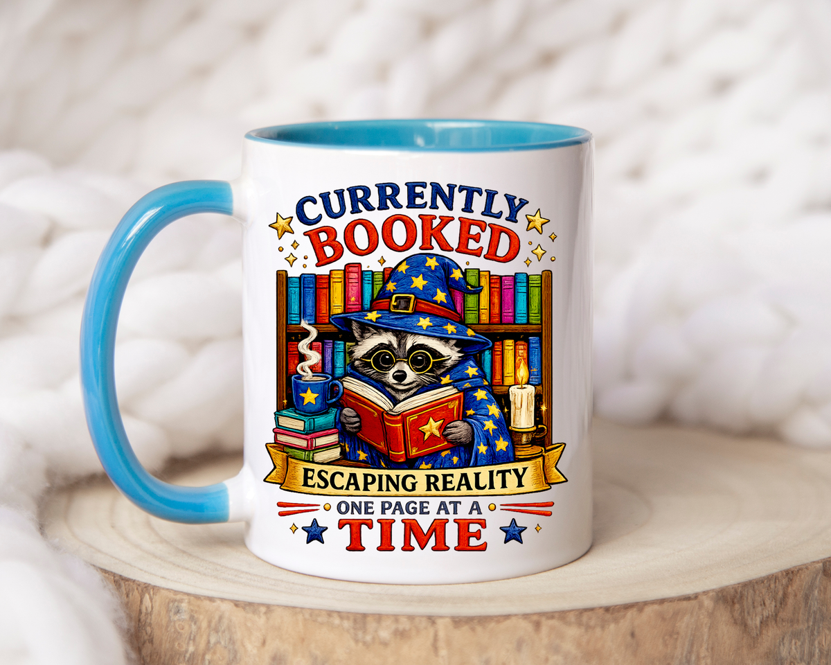 Currently Booked Reading Mug, Book Lover Coffee Mug, Funny Bookworm Gift, Reader Mug for Book Lovers, Cozy Literary Cup