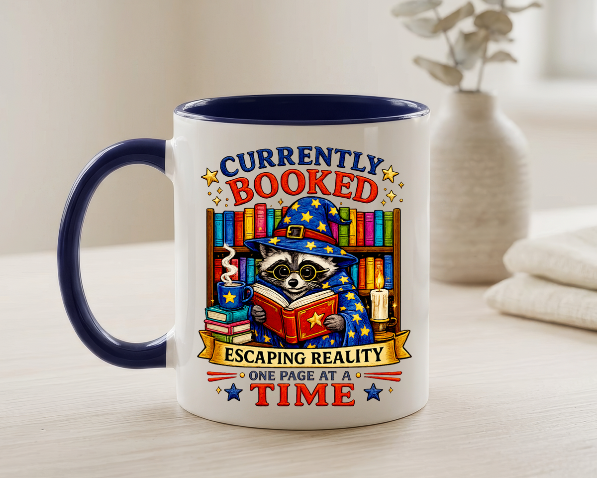 Currently Booked Reading Mug, Book Lover Coffee Mug, Funny Bookworm Gift, Reader Mug for Book Lovers, Cozy Literary Cup