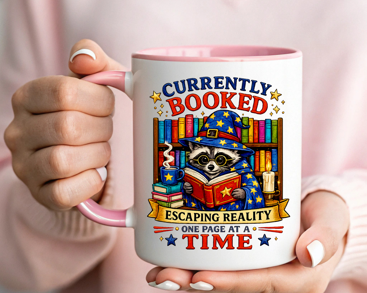 Currently Booked Reading Mug, Book Lover Coffee Mug, Funny Bookworm Gift, Reader Mug for Book Lovers, Cozy Literary Cup
