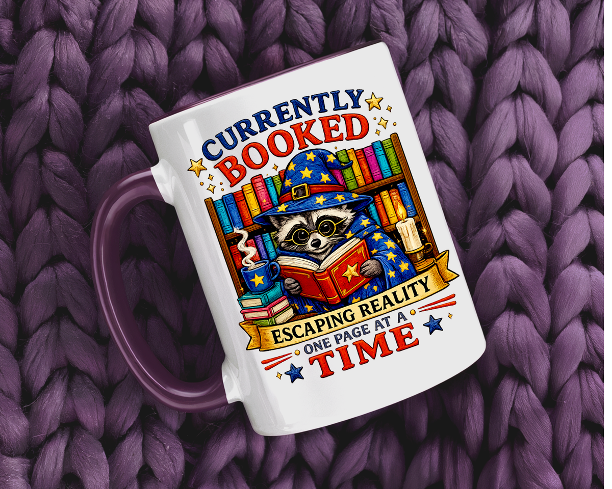Currently Booked Reading Mug, Book Lover Coffee Mug, Funny Bookworm Gift, Reader Mug for Book Lovers, Cozy Literary Cup