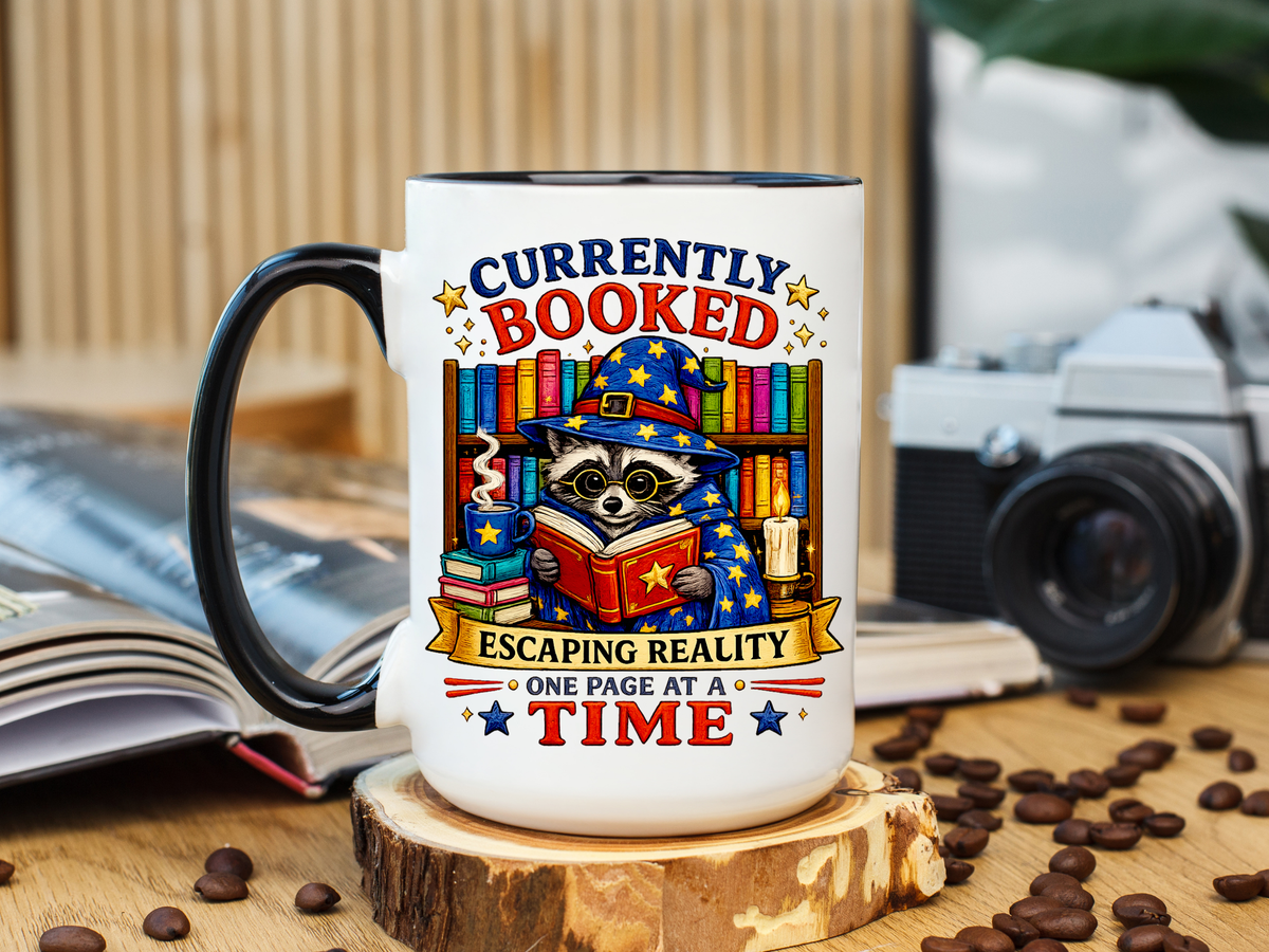 Currently Booked Reading Mug, Book Lover Coffee Mug, Funny Bookworm Gift, Reader Mug for Book Lovers, Cozy Literary Cup