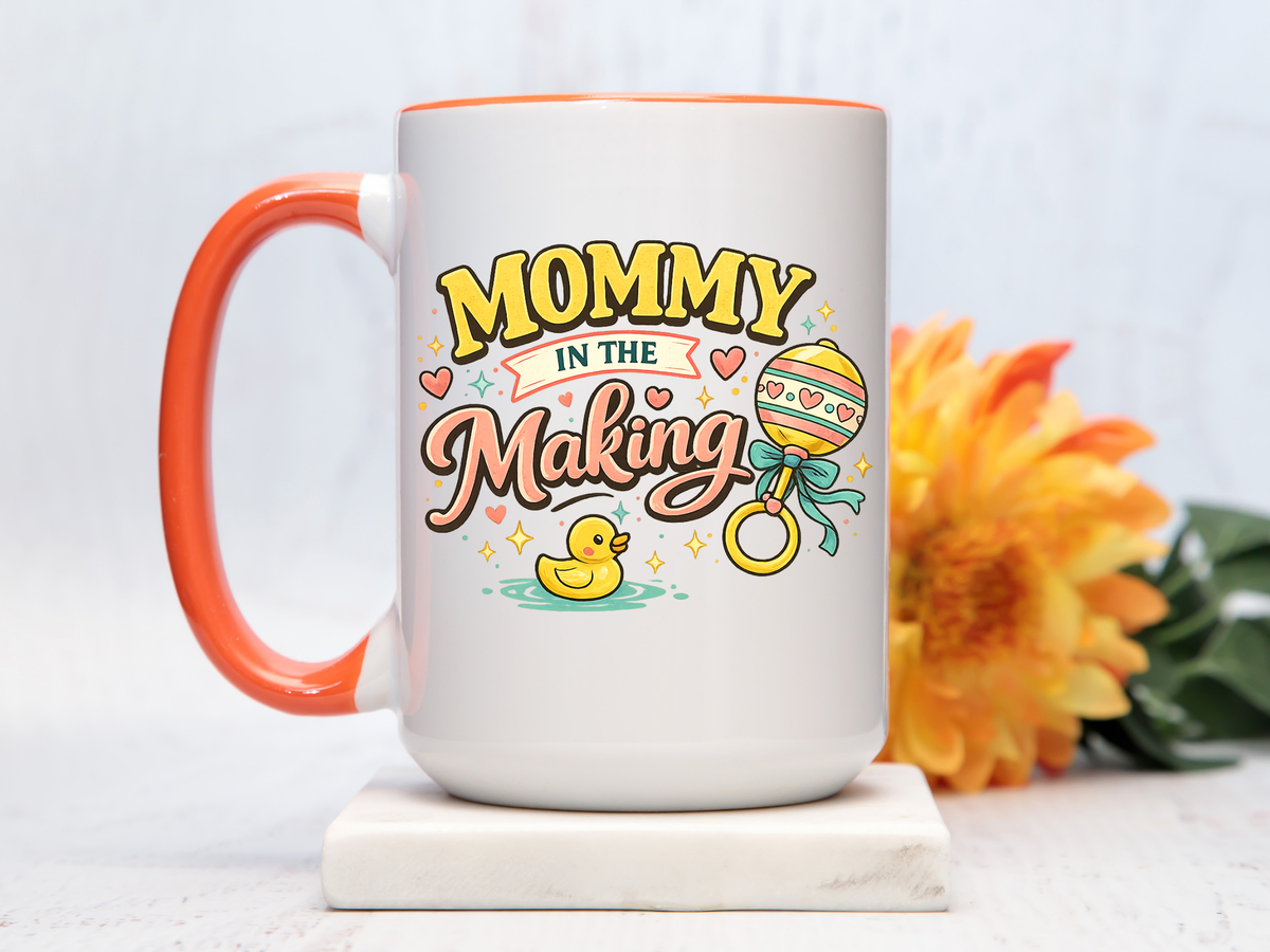 Mommy In The Making Mug, Pregnancy Announcement Coffee Mug, Expecting Mom Gift, First Time Mom Cup, Baby Shower Gift for Mom
