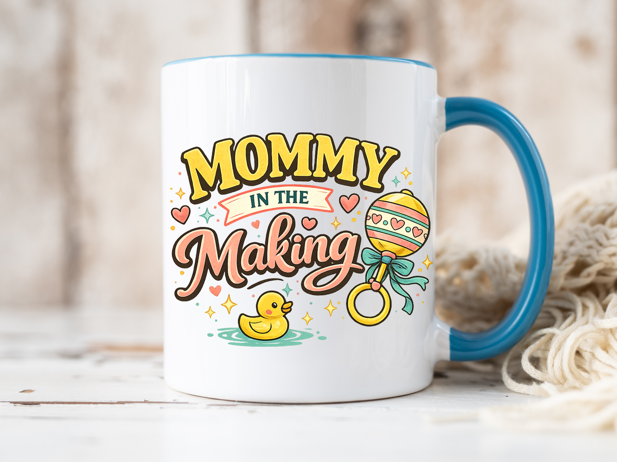 Mommy In The Making Mug, Pregnancy Announcement Coffee Mug, Expecting Mom Gift, First Time Mom Cup, Baby Shower Gift for Mom