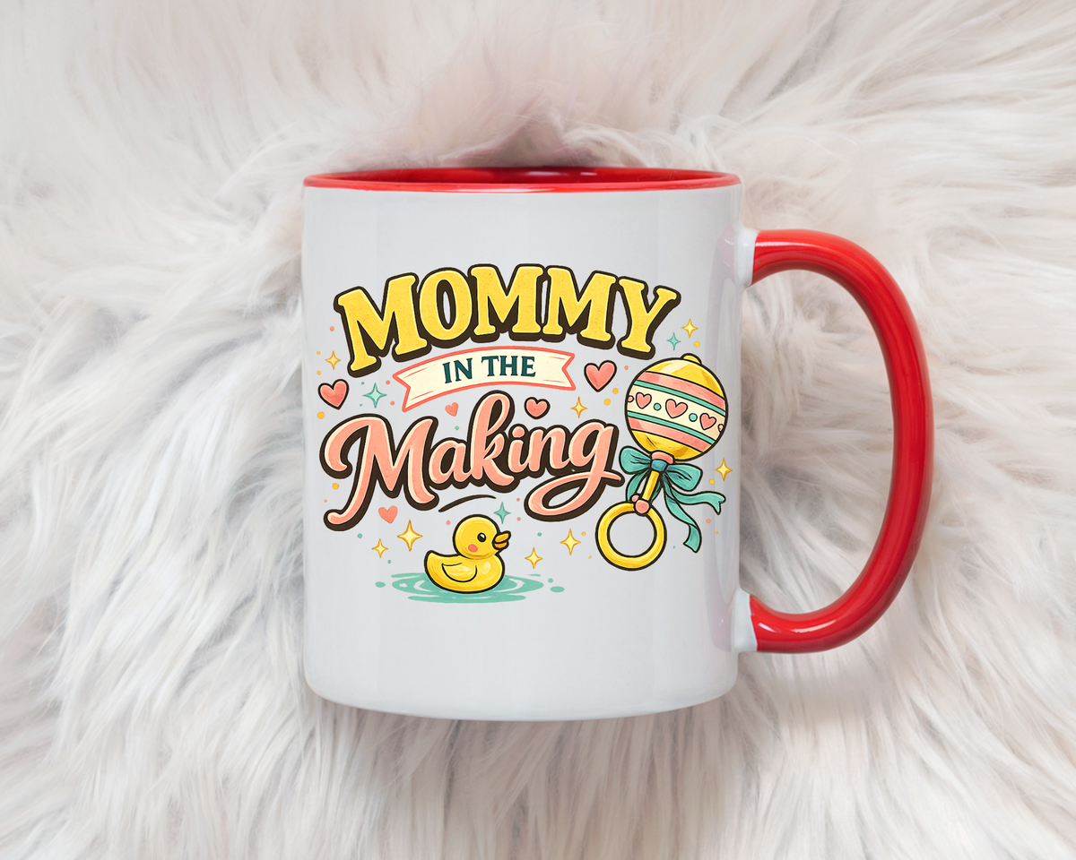 Mommy In The Making Mug, Pregnancy Announcement Coffee Mug, Expecting Mom Gift, First Time Mom Cup, Baby Shower Gift for Mom