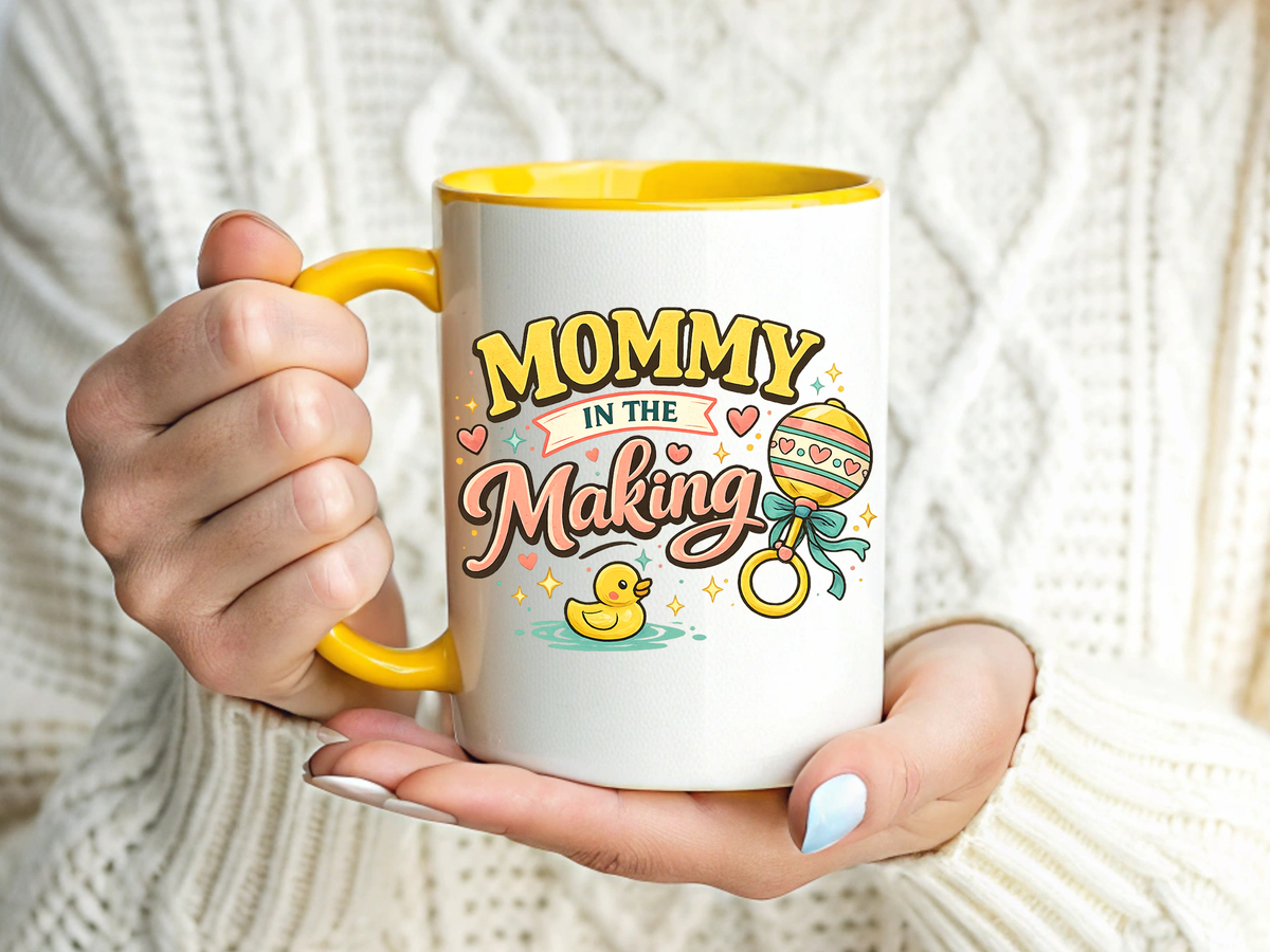 Mommy In The Making Mug, Pregnancy Announcement Coffee Mug, Expecting Mom Gift, First Time Mom Cup, Baby Shower Gift for Mom