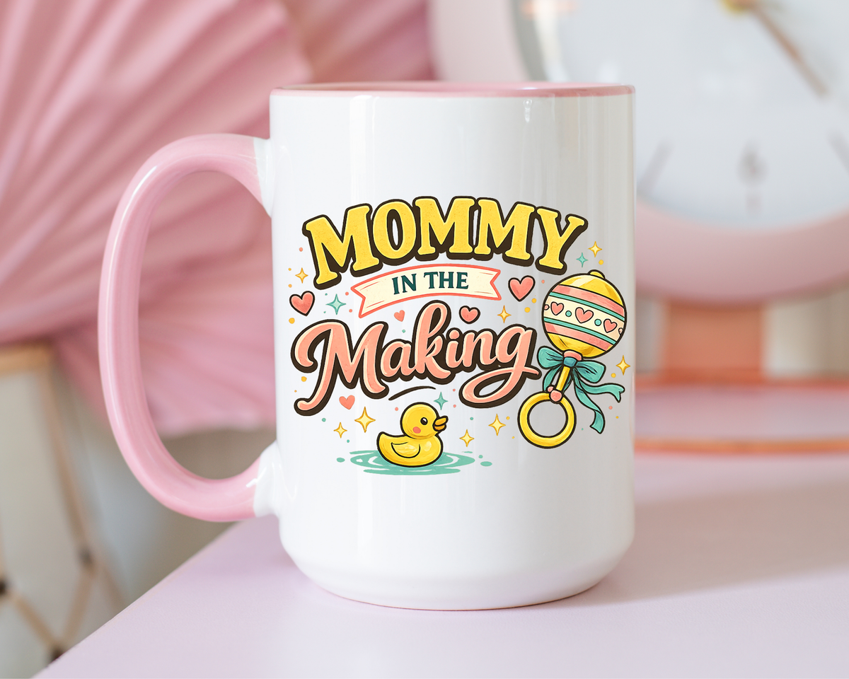 Mommy In The Making Mug, Pregnancy Announcement Coffee Mug, Expecting Mom Gift, First Time Mom Cup, Baby Shower Gift for Mom