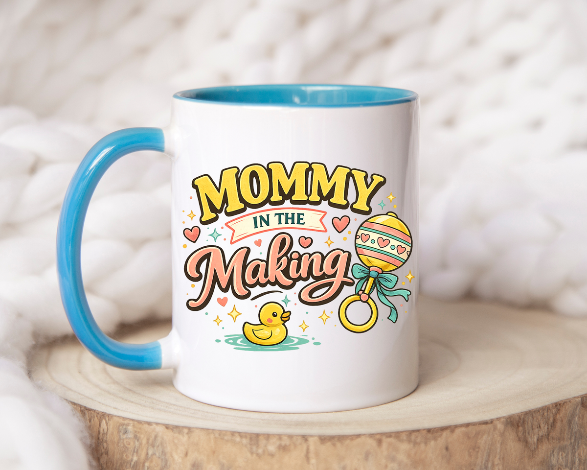 Mommy In The Making Mug, Pregnancy Announcement Coffee Mug, Expecting Mom Gift, First Time Mom Cup, Baby Shower Gift for Mom