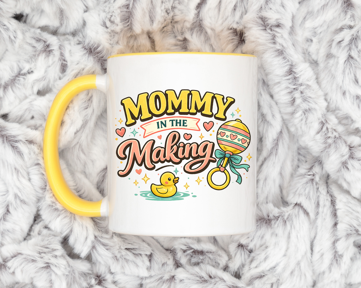 Mommy In The Making Mug, Pregnancy Announcement Coffee Mug, Expecting Mom Gift, First Time Mom Cup, Baby Shower Gift for Mom