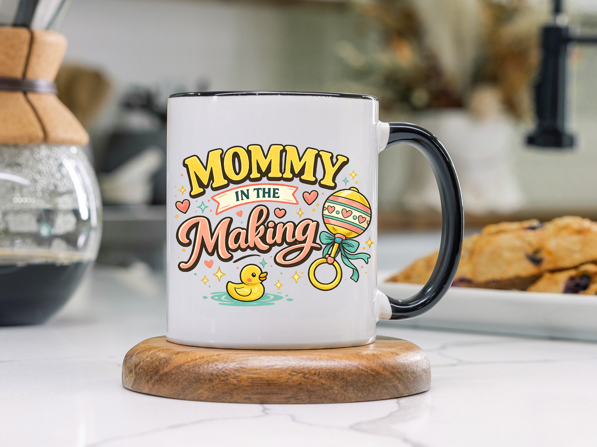 Mommy In The Making Mug, Pregnancy Announcement Coffee Mug, Expecting Mom Gift, First Time Mom Cup, Baby Shower Gift for Mom